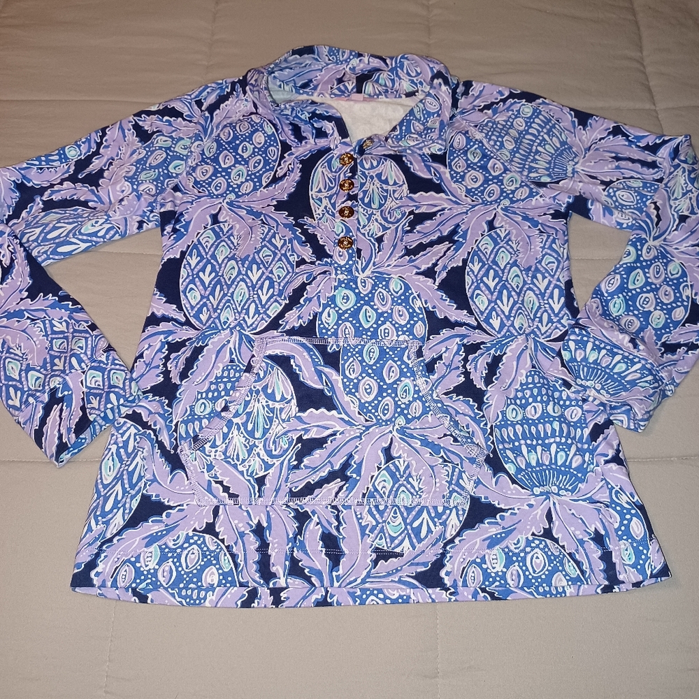 Lilly Pulitzer Skipper Popover Sweatshirt Large